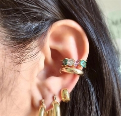 Piercing Fake Zircônias Colorido Banhado a Ouro na internet