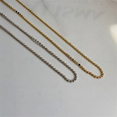 Choker Bolinhas Achatadas Banhada