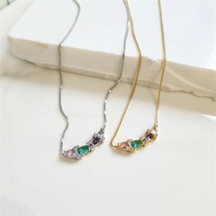 Colar Canga Pedras Grace Esplendor Banhado