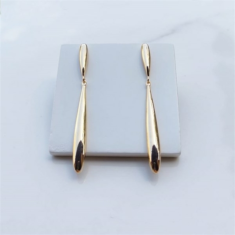Brinco Palito Brigite Banhado a Ouro