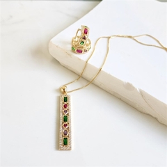 Colar Cravação Inglesa Colorida Liz Banhado