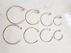 Argola Aberta Lisa Banhada