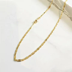 Corrente Italiana 3mm Banhada a Ouro