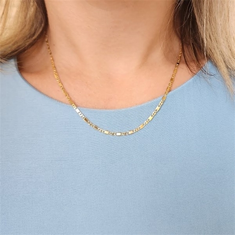 Corrente Italiana 3mm Banhada a Ouro