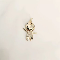 Pingente Filho Feliz Banhado a Ouro - comprar online