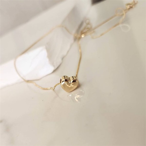 Colar Mini Coração Duda Banhado a Ouro