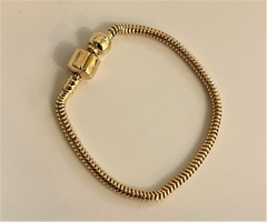 Pulseira para Berloques Banhada a Ouro