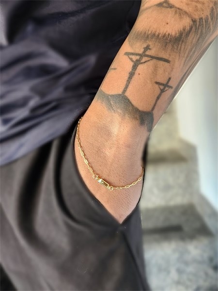 Pulseira Elos Fecho Gaveta Banhado a Ouro
