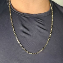 Corrente Elos Ovais Vicente Banhada a Ouro - comprar online