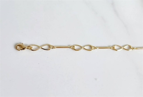 Pulseira Infinitos Banhada a Ouro