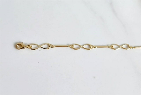Pulseira Infinitos Banhada a Ouro