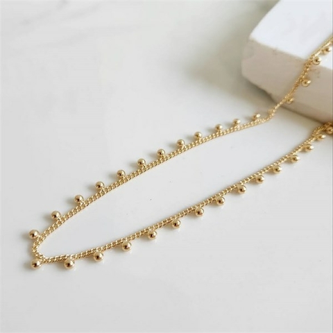 Choker Bolinhas Joice Banhada a Ouro