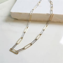 Corrente Elo Longo Aurea Banhada