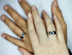 Aliança Boleada 6mm em Aço