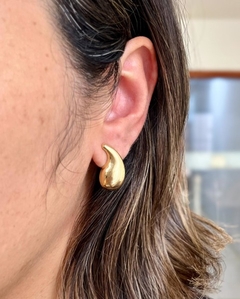 Brinco Gota Kylie Banhado a Ouro - comprar online