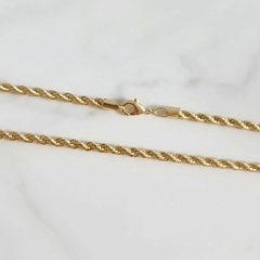 Corrente Elo Baiano 4mm Banhada a Ouro - comprar online