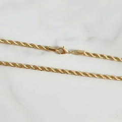 Corrente Elo Baiano 4mm Banhada a Ouro - comprar online