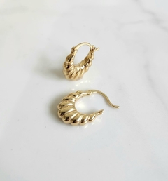 Argola Rosca Ariel Charm Banhada a Ouro - comprar online