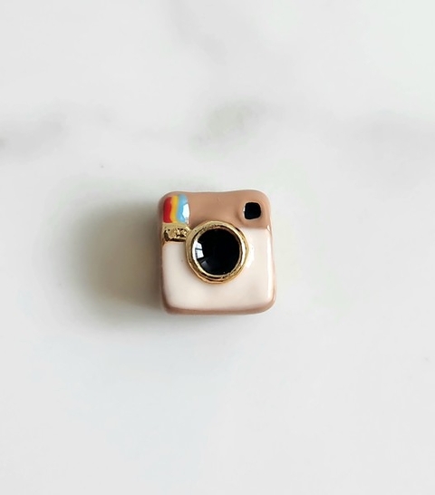 Berloque Instagram Banhado a Ouro