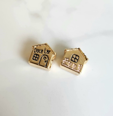 Berloque Doce Lar Banhado a Ouro