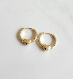 Argola Coração Jessica Charm Banhado