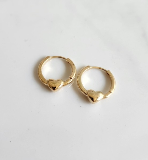 Argola Coração Jessica Charm Banhado