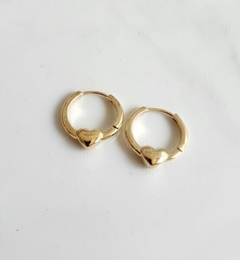 Argola Coração Jessica Charm Banhado - Alisma Semijoias