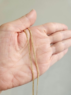 Corrente Groumet 1,5mm 60cm Banhada a Ouro - comprar online