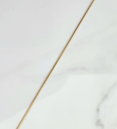 Tornozeleira Rabo de Rato 1mm Banhada a Ouro