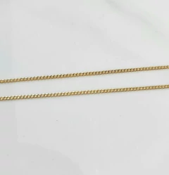 Corrente Groumet 1,2mm 60cm Banhada a Ouro