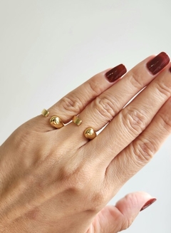 Anel Mindinho Orvalho Vertigem Banhado a Ouro - comprar online