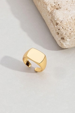 Anel Mindinho Bloco Vertigem Banhado a Ouro