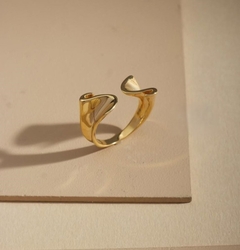 Anel Empíreo Vertigem Banhado a Ouro