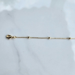Pulseira Bolinha 2mm Delicada Banhada a Ouro - comprar online
