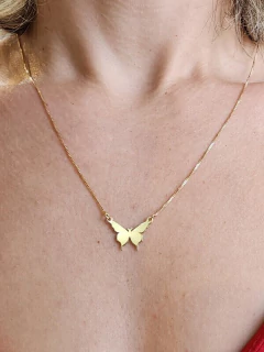 Colar Borboleta Ninfa Vertigem Charm Banhado - comprar online