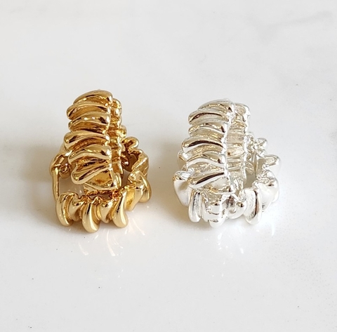 Argola Dobras Organica Vertigem Charm Banhado