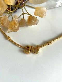 Berloque Inicial Banhado a Ouro