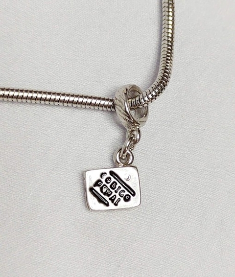 Berloque Codigo Penal Banhado a Ródio