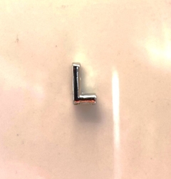 Berloque Inicial Banhado a Ródio - loja online