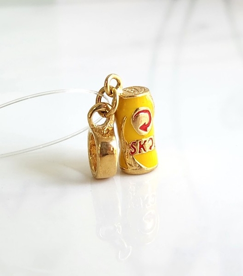 Berloque Cerveja Banhado a Ouro