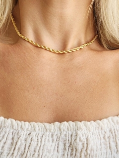 Corrente Elo Baiano 4mm Charm Banhada - 40cm - comprar online