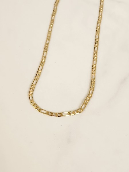 Choker 3x1 Elo Batido Banhado a Ouro