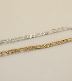 Choker 3x1 Elo Batido Charm Banhado