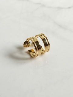 Argola Aberta Fenda Charm Banhada - comprar online