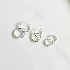 Argolinhas Finas Prata 925 - Alisma Semijoias