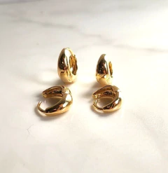 Argolinha Lisa Julia Banhada a Ouro - comprar online