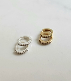 Argolinha Cravejada Cristal M Charm Banhada na internet