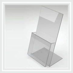 Display em Acrílico para Mesa- A6 Porta Folder 10×15