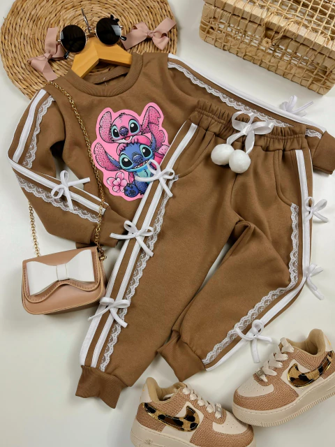 Conjunto Moletom Stitch & Angel