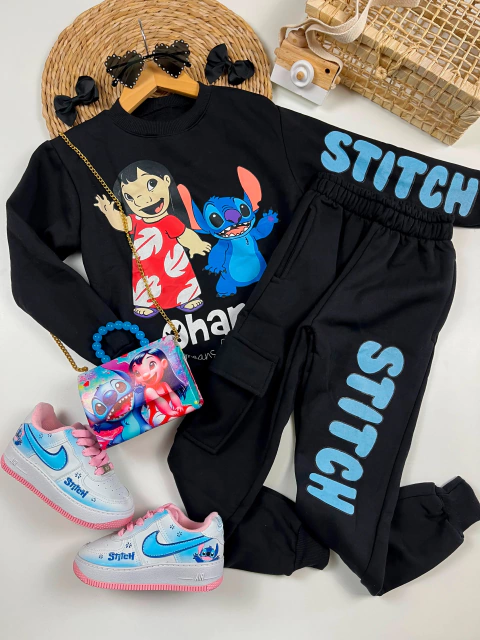 Conjunto Moletom lilo stitch